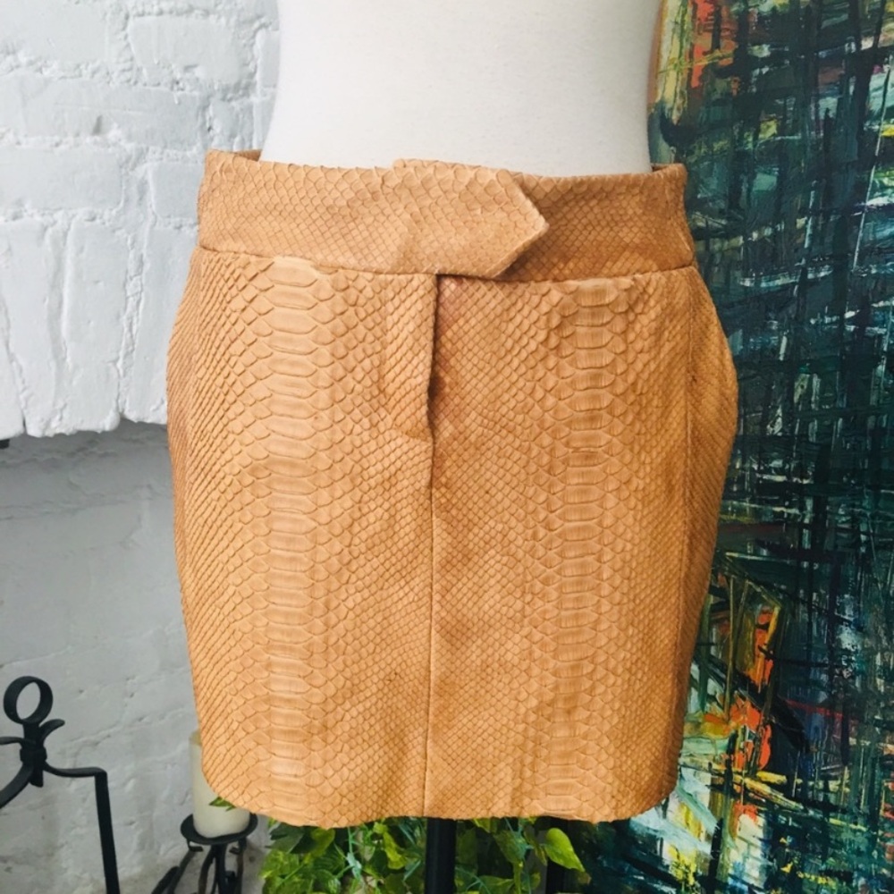 Vintage Borbonese Genuine Python Snakeskin Skirt - image 1